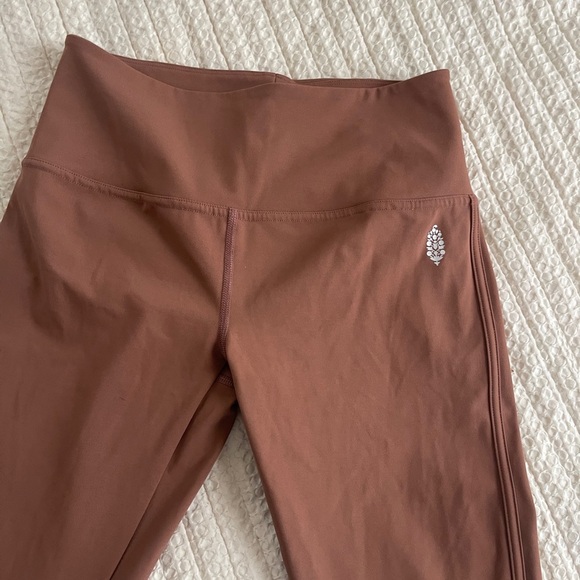 Free People Revelation Leggings S mauve Braided Detail Yoga Workout - Picture 3 of 7